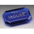 True Blue Rectangle Gem Paperweight - Optic Crystal